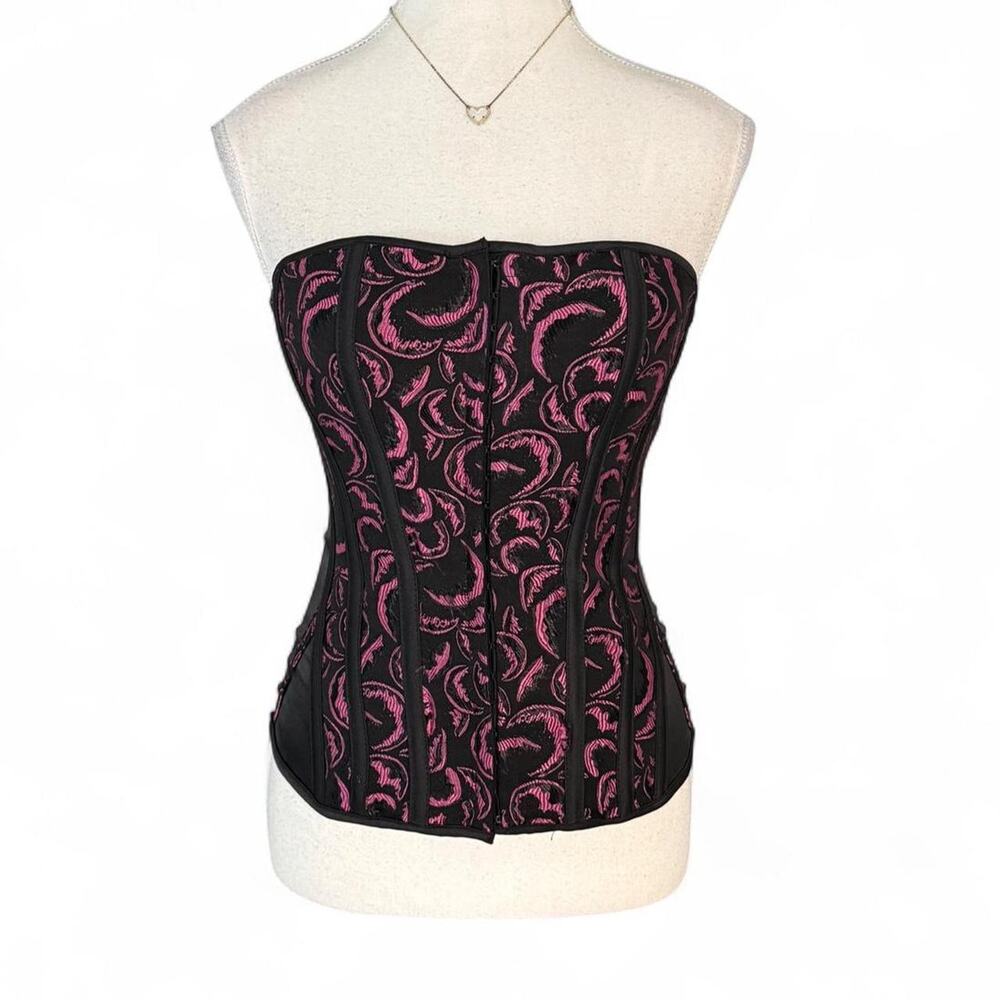 Y2K Corset Pink & black monster high vibes vintage Charlotte Russe size small